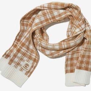 Timberland Wheat Plaid Soft Knit Scarf